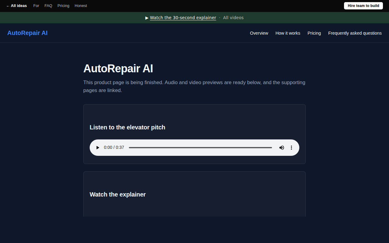 AutoRepair AI