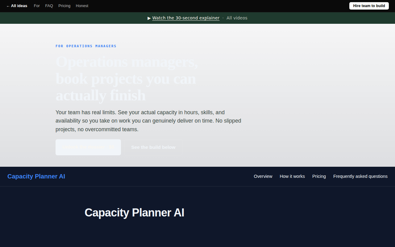 Capacity Planner AI