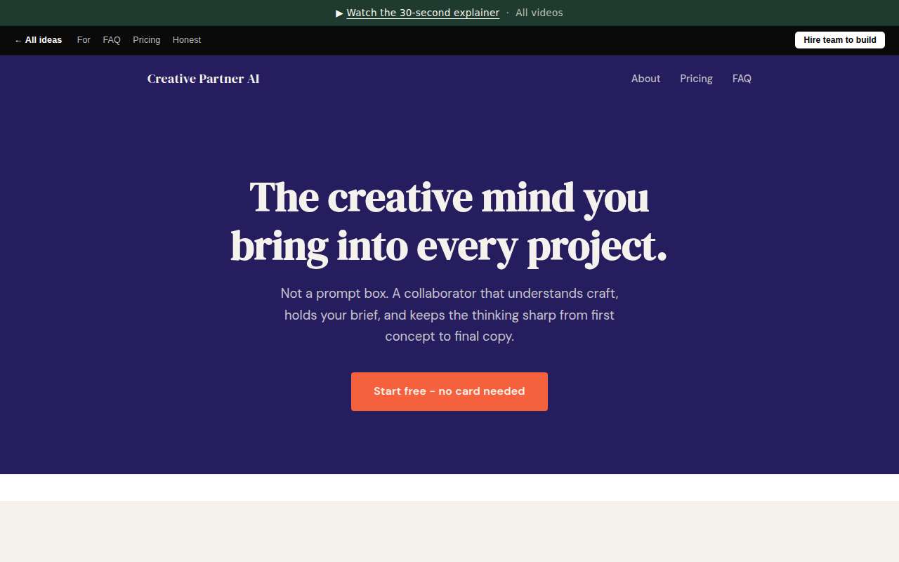 Creative Partner AI