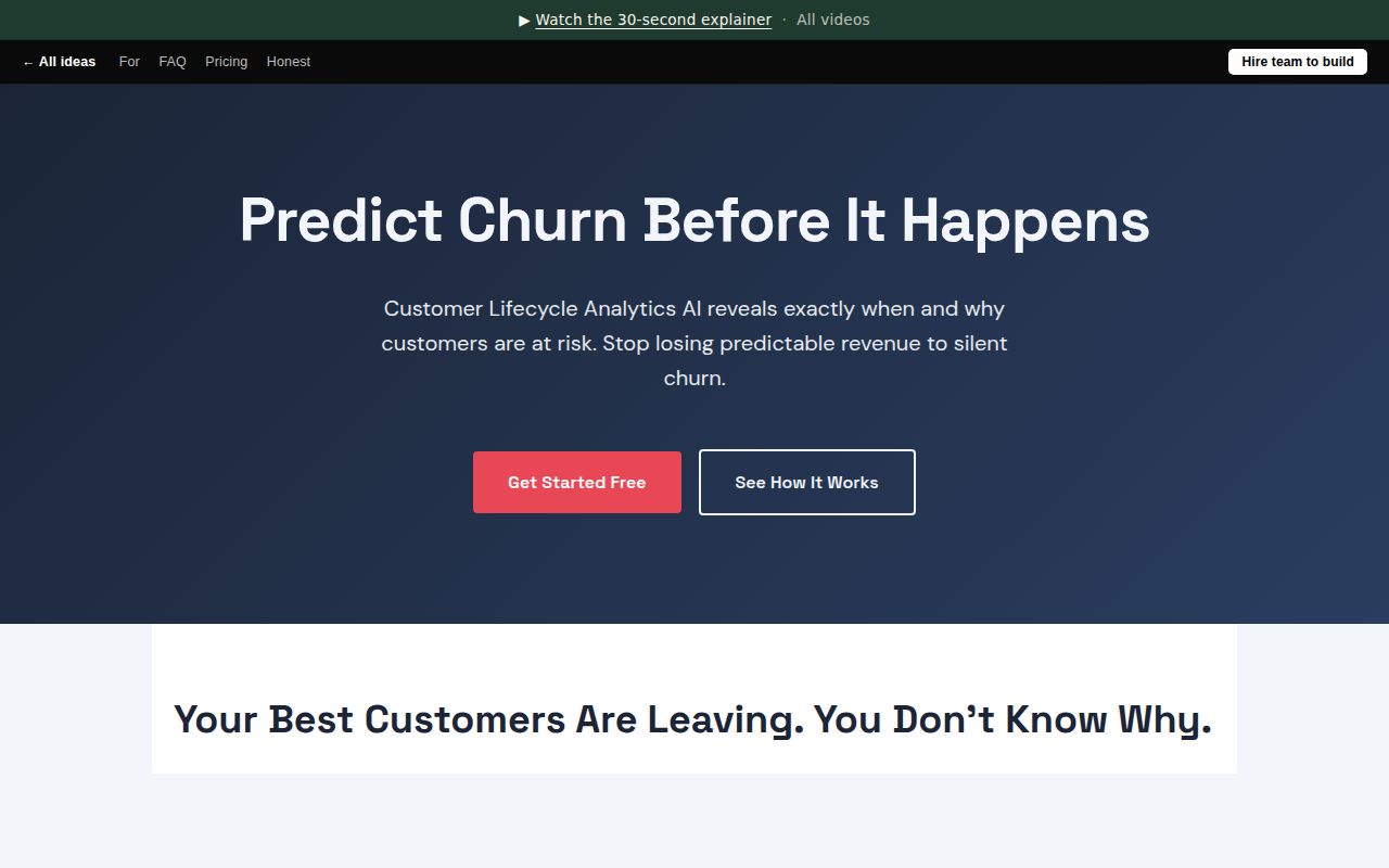 Customer Lifecycle Analytics AI