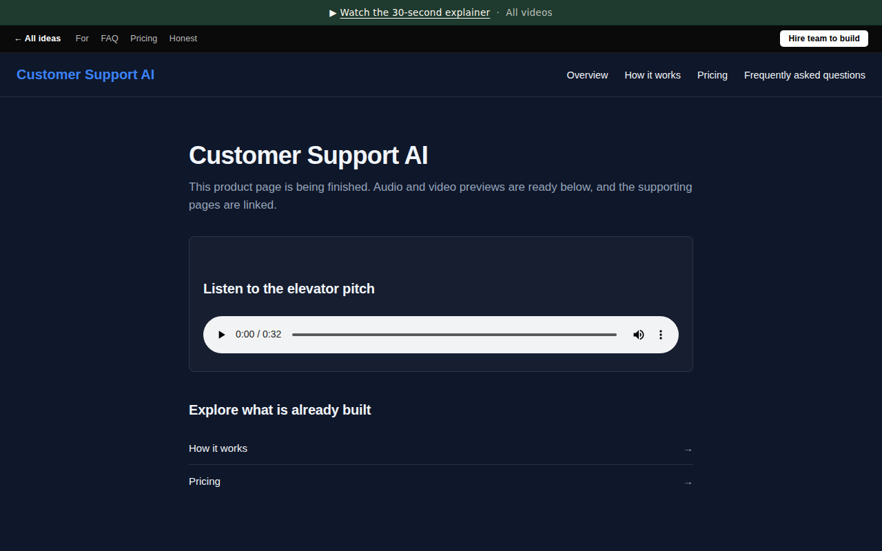 Customer Support AI