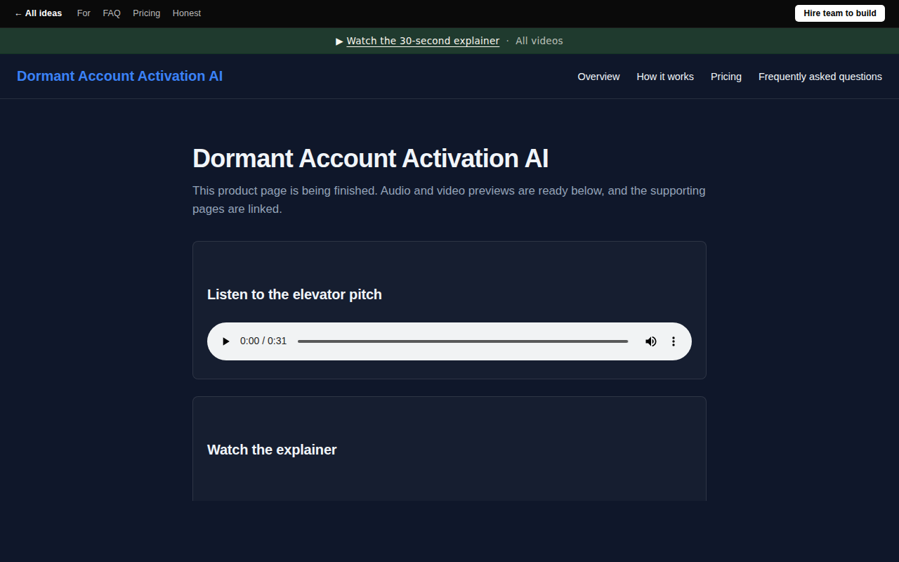Dormant Account Activation AI
