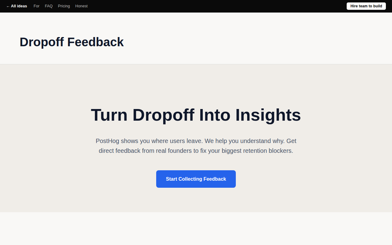 dropoff-feedback-collector