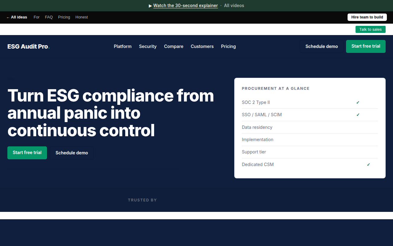 ESG Audit Pro