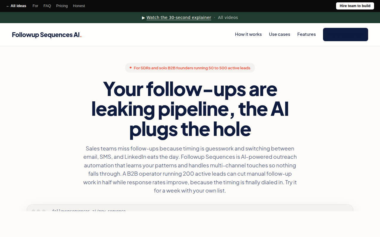 Followup Sequences AI