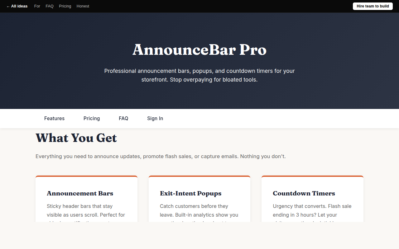 free-announcement-bar-popup-tool