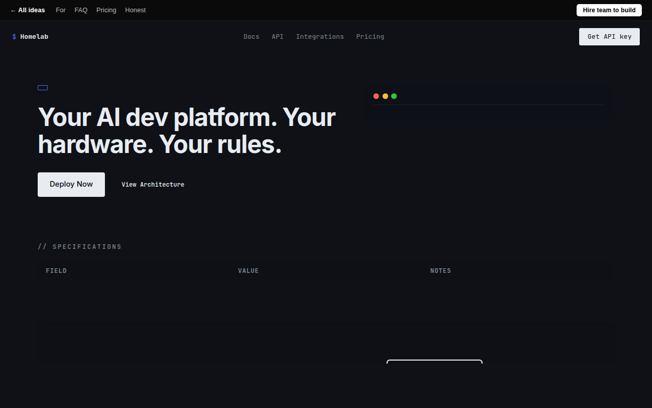 homelab-ai-dev-platform