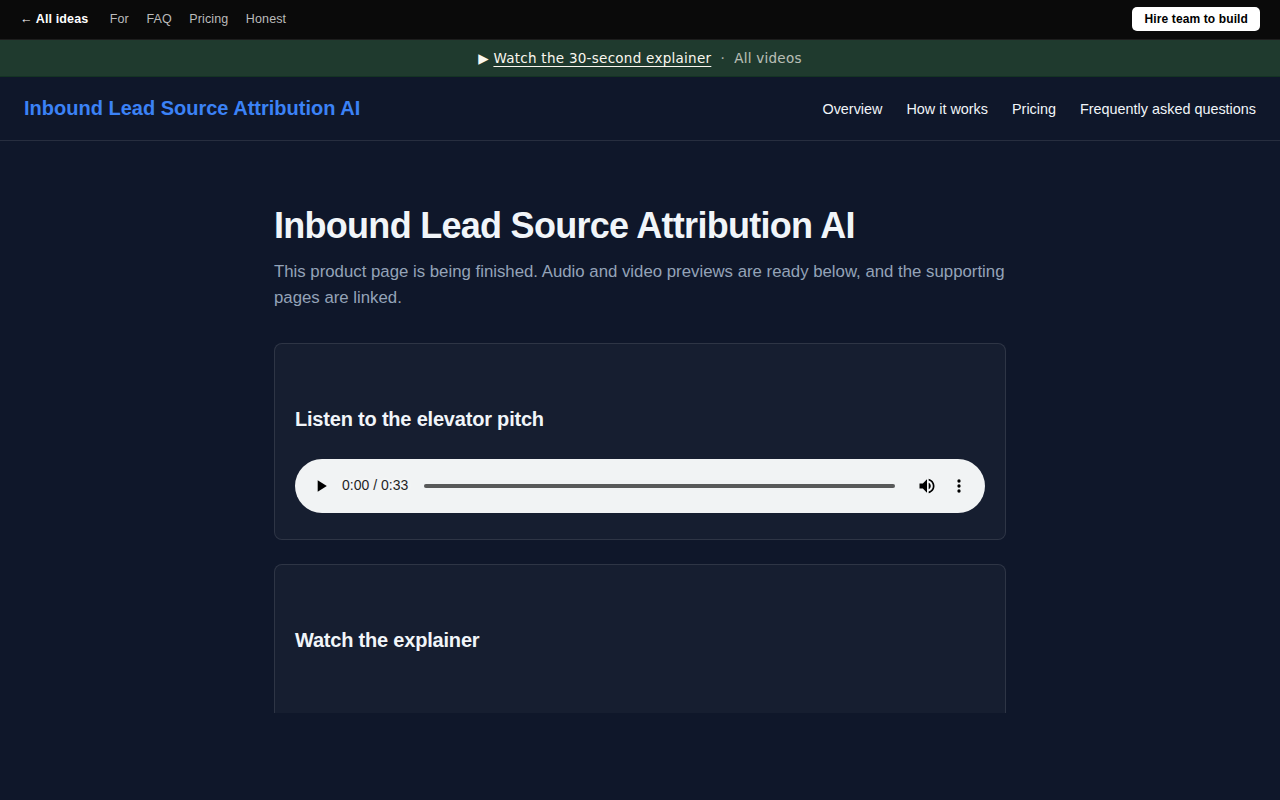 Inbound Lead Source Attribution AI