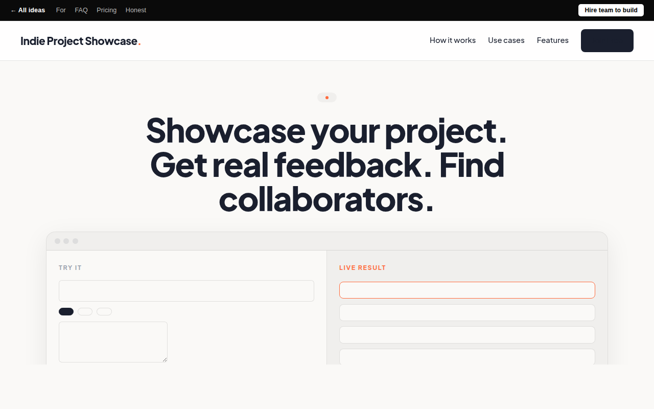 indie-project-showcase
