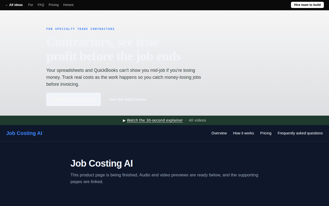 Job Costing AI