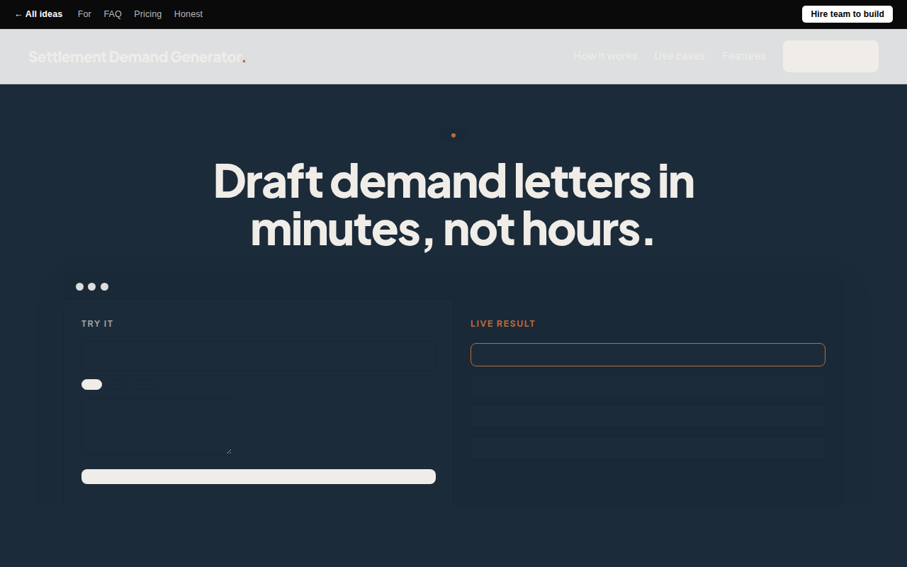 law-firm-settlement-demand-generator