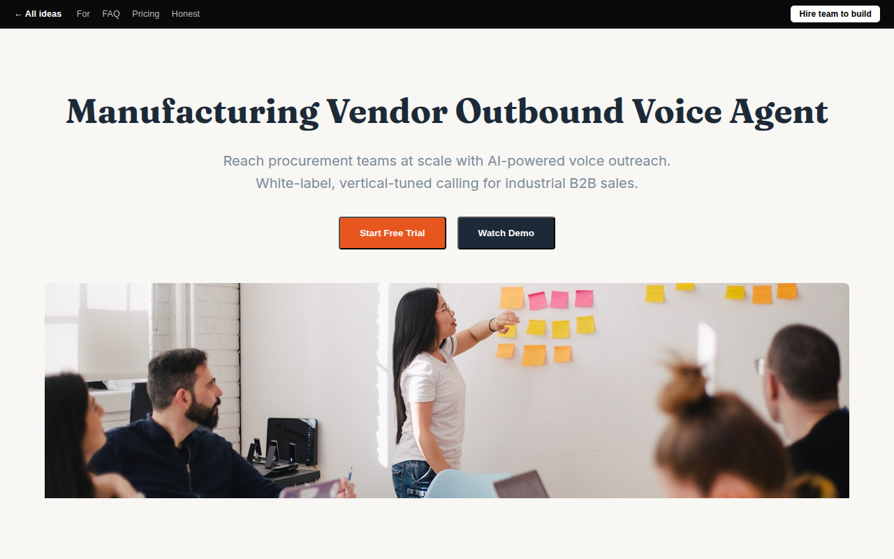 manufacturing-vendor-outbound-voice-agent