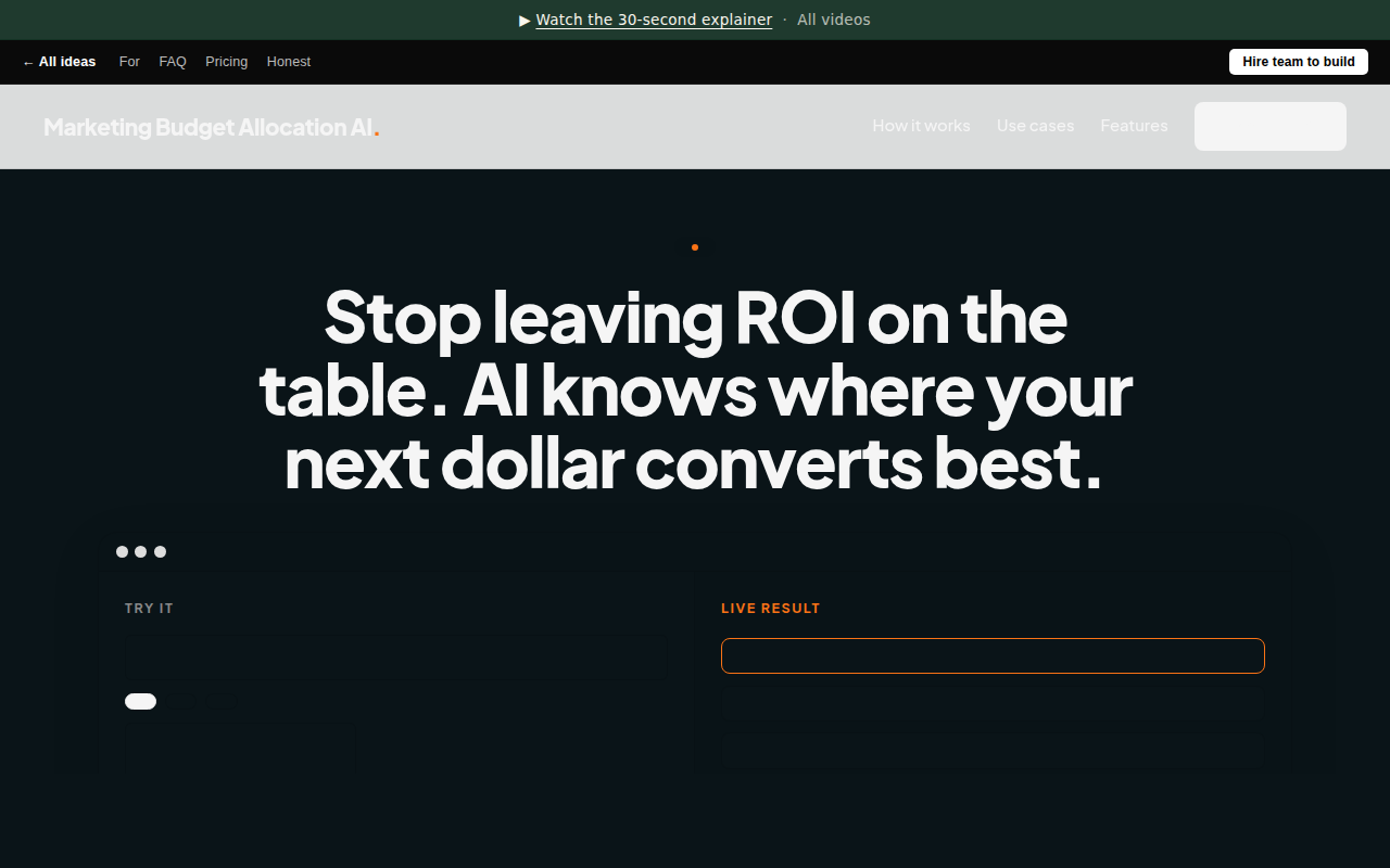 Marketing Budget Allocation AI