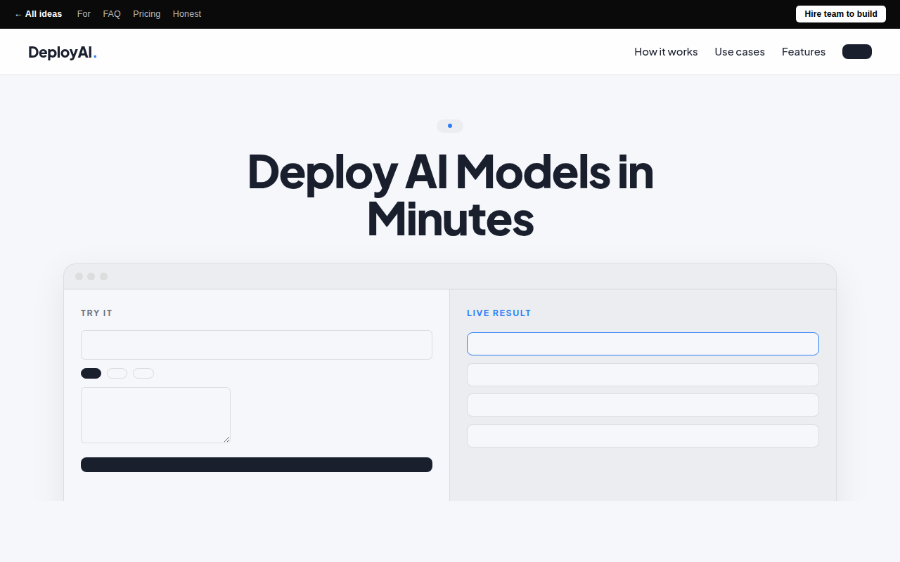 no-code-ai-service-deployment-platform