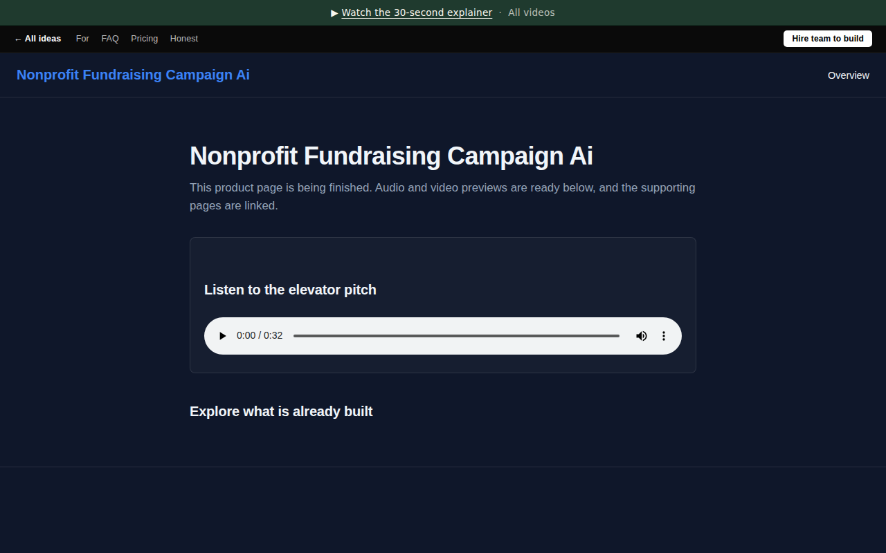 Nonprofit Fundraising Campaign Ai