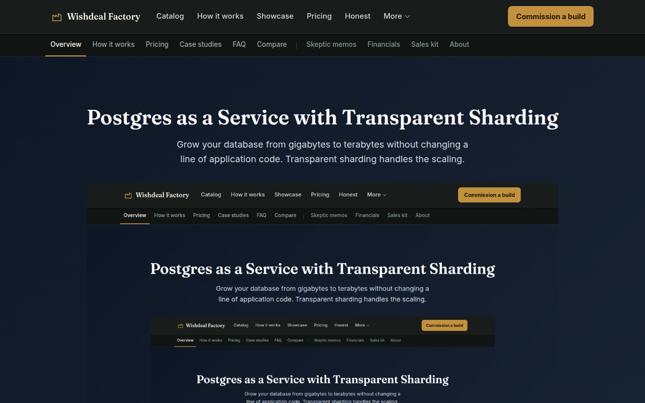 Neki dashboard showing sharded cluster