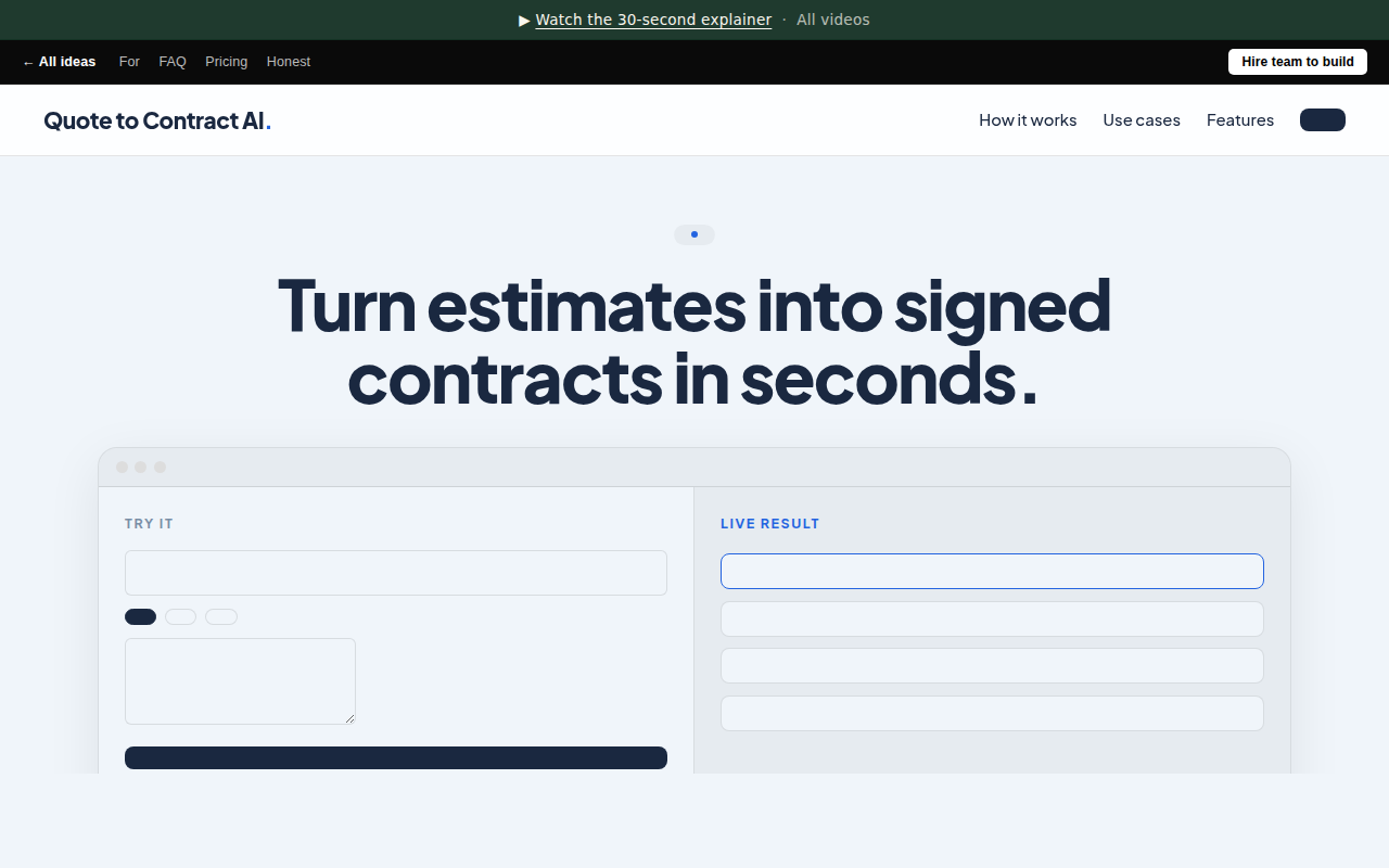 Quote to Contract AI