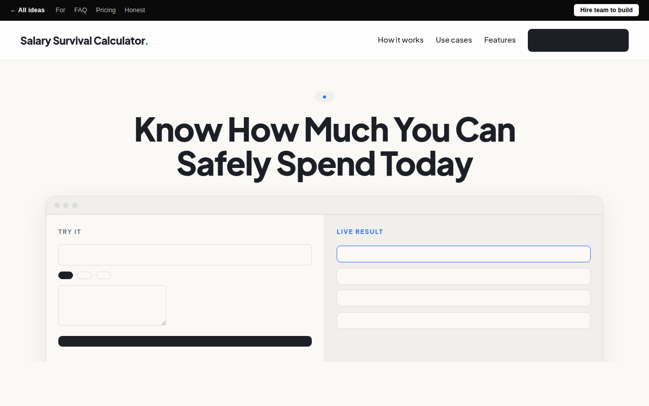 salary-survival-calculator