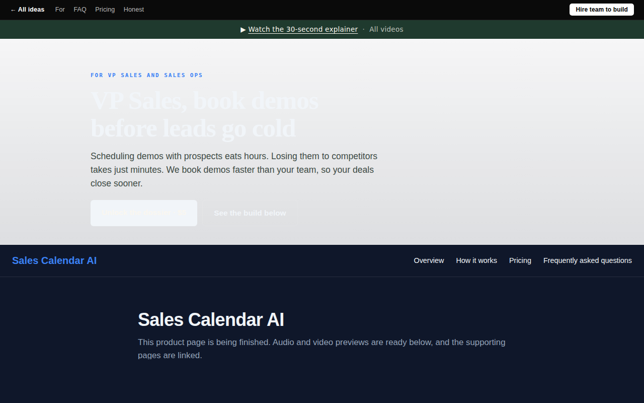 Sales Calendar AI