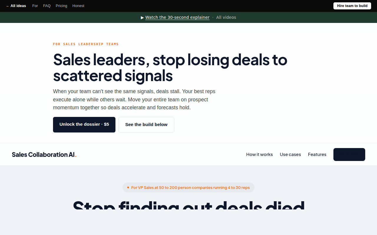 Sales Collaboration AI