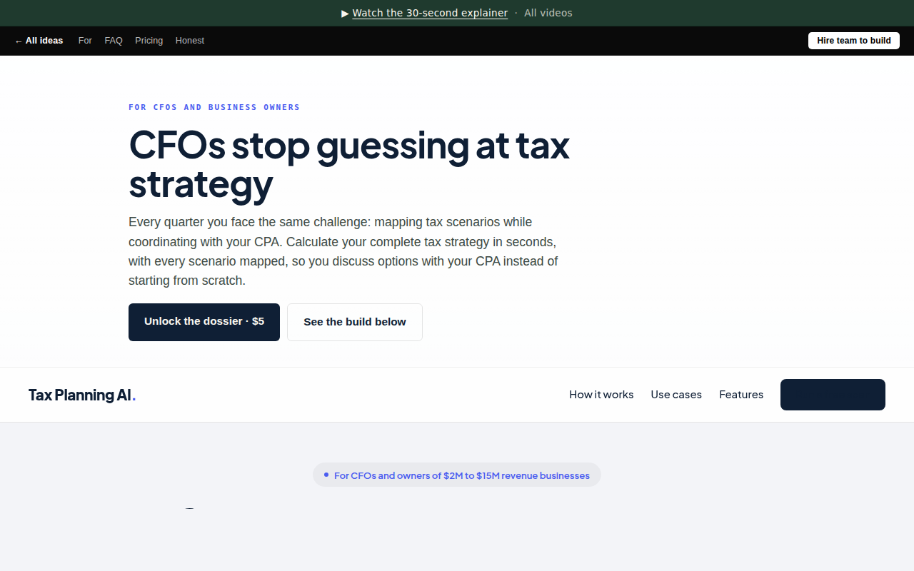 Tax Planning AI