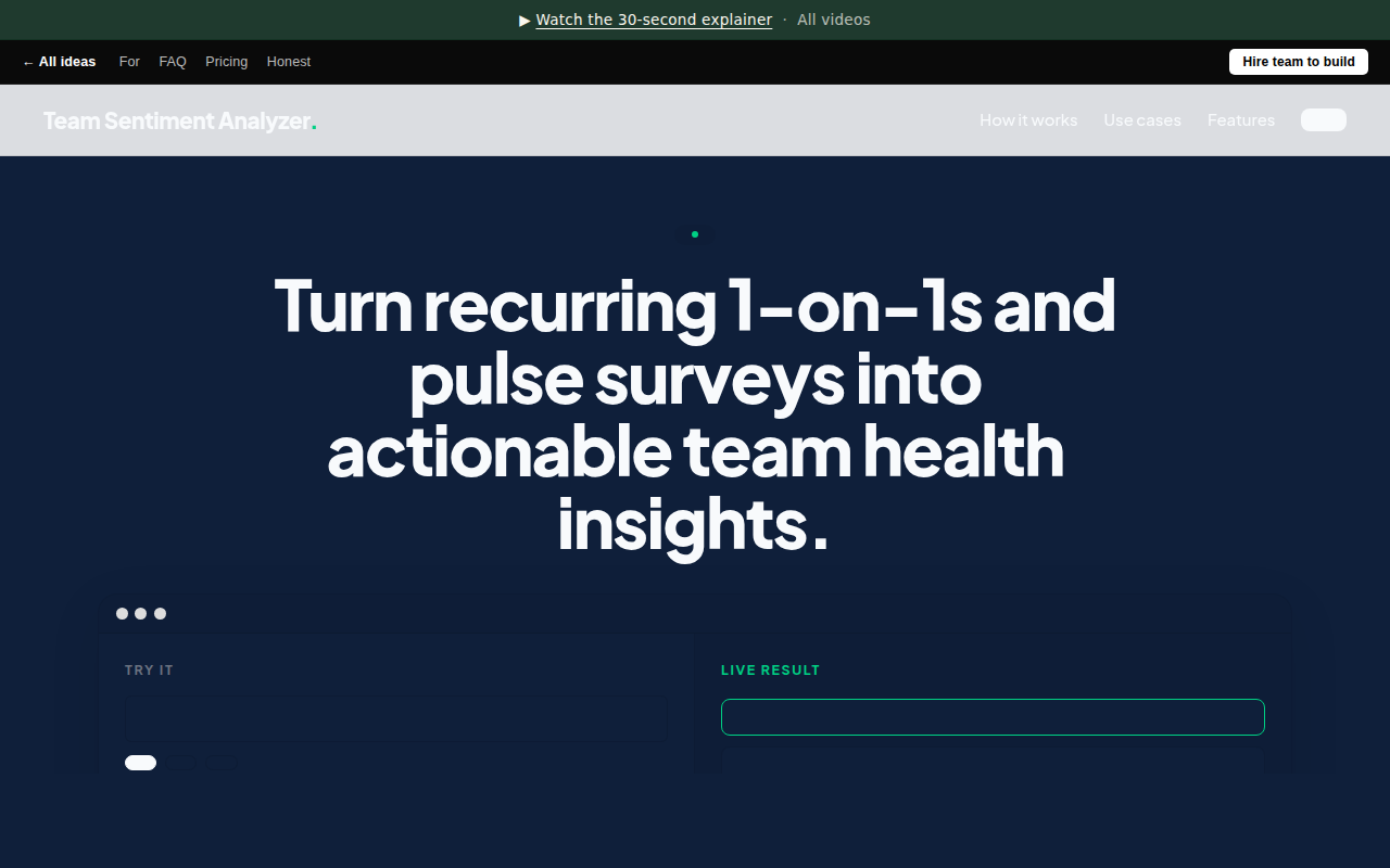 Team Sentiment Analyzer