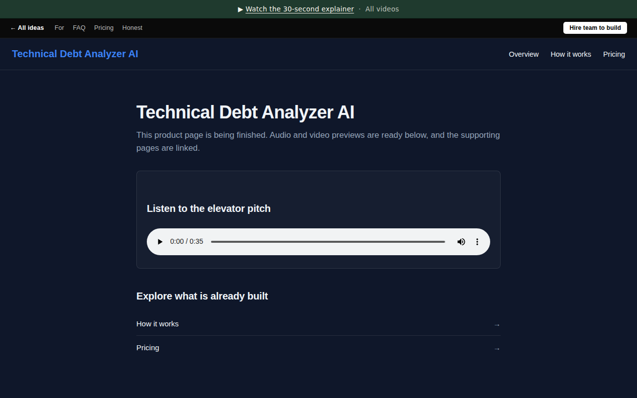 Technical Debt Analyzer AI