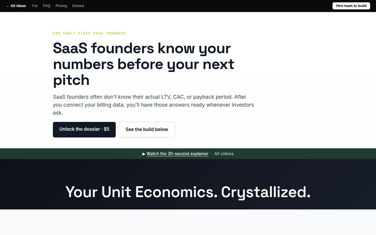 Unit Economics AI