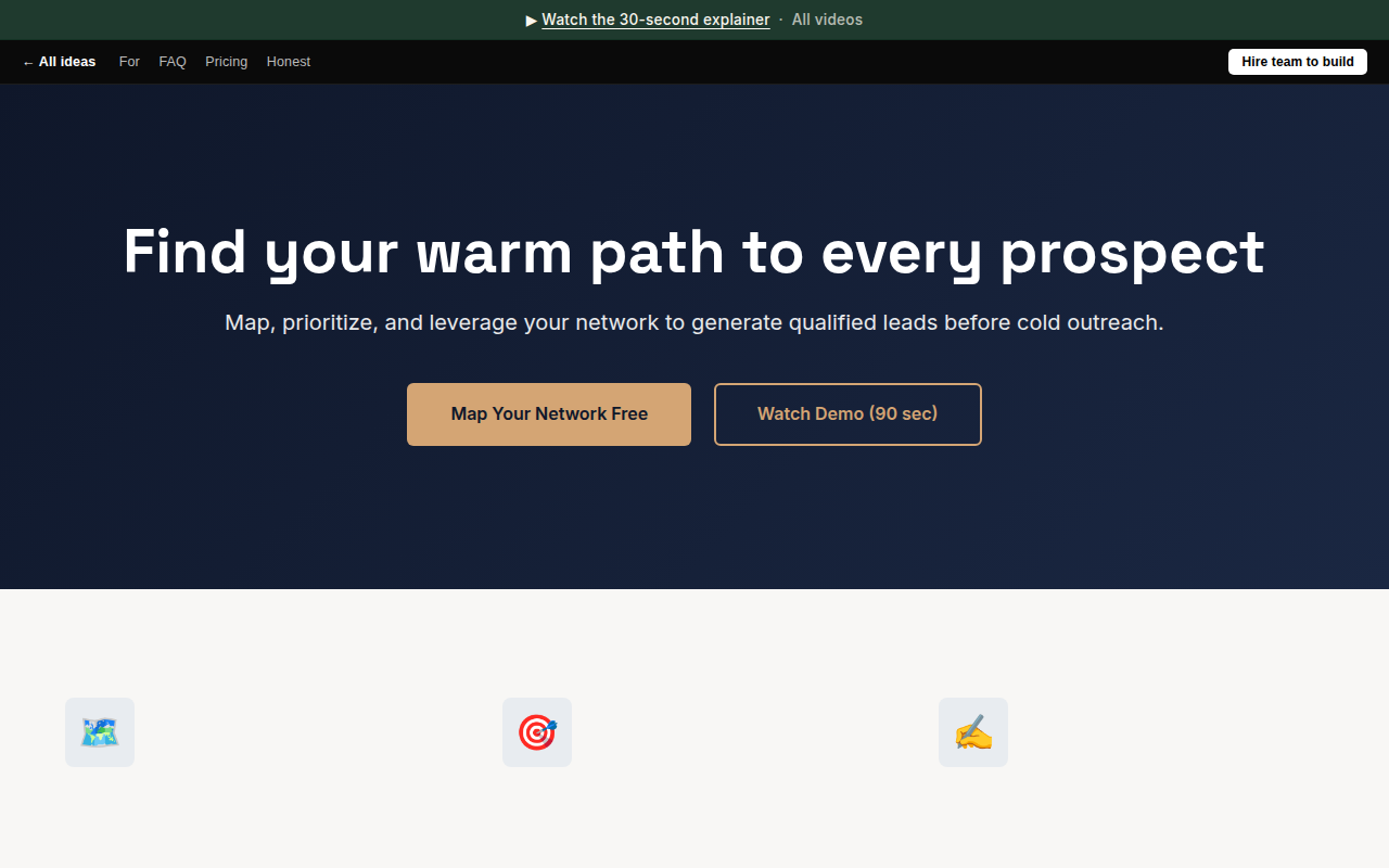 Warm Intro Network